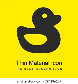 Ducky bright yellow material minimal icon or logo design