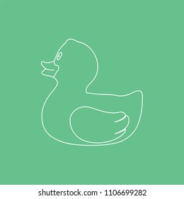 Ducky toy icon, vector illustration design. Baby collection.