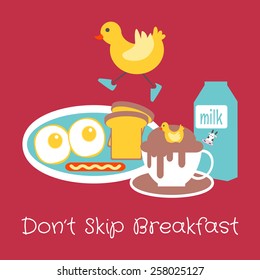 A Ducky is Trying to Skip Breakfast