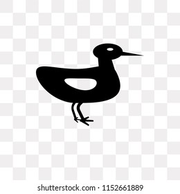 Ducky vector icon isolated on transparent background, Ducky logo concept