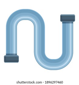 Duct pipe icon. Cartoon of duct pipe vector icon for web design isolated on white background