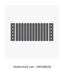 Duct pipe icon design, Duct is passages used in heating ventilation and air conditioning HVAC to deliver and remove air, Made out of the galvanized steel or aluminium, Vector illustration design icon.