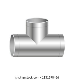 Duct pipe icon design, Duct is passages used in heating ventilation and air conditioning HVAC to deliver and remove air, Made out of the galvanized steel or aluminium, Vector illustration design icon.