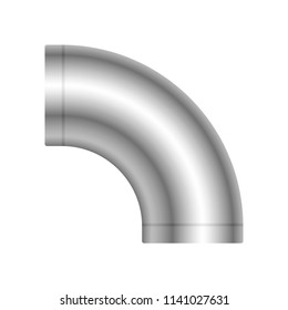 Duct pipe icon design, Duct is passages used in heating ventilation and air conditioning HVAC to deliver and remove air, Made out of the galvanized steel or aluminium, Vector illustration design icon.