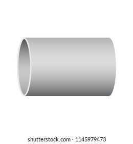 Duct pipe icon design, Duct is passages used in heating ventilation and air conditioning HVAC to deliver and remove air, Made out of the galvanized steel or aluminium, Vector illustration design icon.