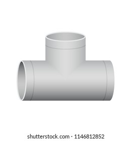 Duct pipe icon design, Duct is passages used in heating ventilation and air conditioning HVAC to deliver and remove air, Made out of the galvanized steel or aluminium, Vector illustration design icon.