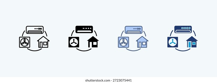 Sistema de conductos	colección de icono de estilo múltiple