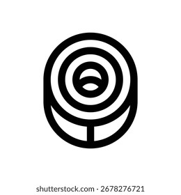 Cinta adhesiva. Icono de Vector de trazo editable.