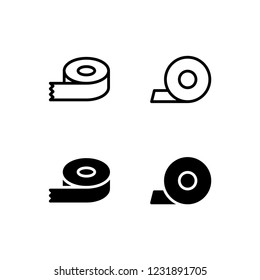 Duct Tape Icon Logo Vector Symbol. Masking Tape Icon