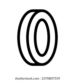 Design-Illustration des Farbbandsymbols für Vektorsymbol