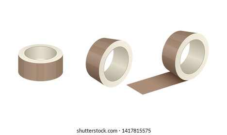 Duct tape roll vector design illustration isolated on white background