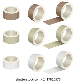 Duct tape roll vector design illustration isolated on white background