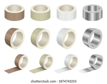 Duct tape roll vector design illustration isolated on white background