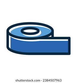 Duct Tape Vector Thick Line Filled Dark Colors Icons For Personal And Commercial Use.

