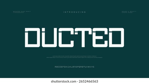 Ducted  calligraphy alphabet capital lettering a to z font family