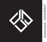 DUD letter logo design on black background. DUD creative initials letter logo concept. DUD letter design.
