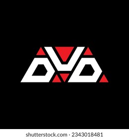 DUD triangle letter logo design with triangle shape. DUD triangle logo design monogram. DUD triangle vector logo template with red color. DUD triangular logo Simple, Elegant, and Luxurious design.