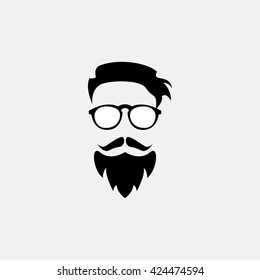 Dude, Bearded man illustration