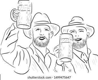dude vector illustration. Concept for print , web design, logo, cards, invitation