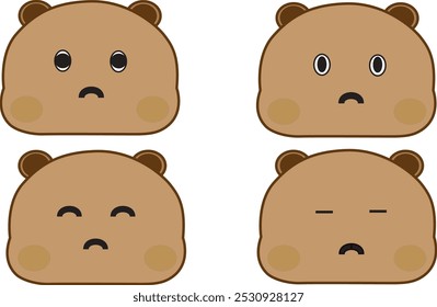 Dudu emoticon vector showcases a playful and expressive character with a wide range of emotions, from joy and excitement to sadness and confusion.