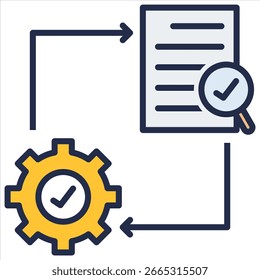 Elemento de icono de diligencia debida para el diseño