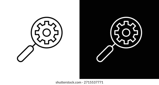 Icono de diligencia debida en el diseño de la línea. Iconos de trazo editables.