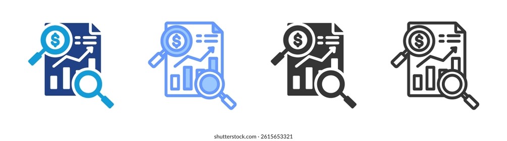 Due Diligence icon set multiple style collection