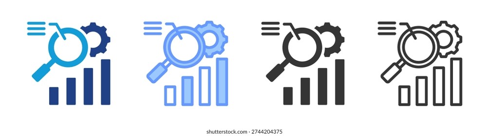 Due Diligence icon set multiple style collection