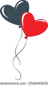 Due to the heart-shaped balloons symbolizing love and affection.