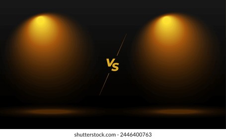 combate de duelo contra Anuncio con Vector de dos focos de efecto de luz