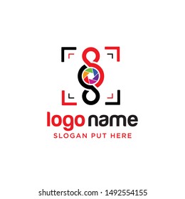 Duel Infinity photography/camera logo design template