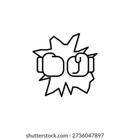 duel vector icon. flat sign for mobile concept and web design. Symbol, logo illustration. Vector graphics