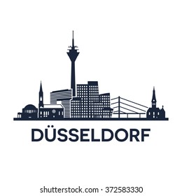 Duesseldorf Skyline Emblem