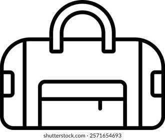 Duffel bag vector icon. Can be used for printing, mobile and web applications.