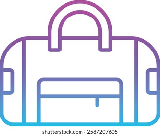 Duffel bag vector icon. Can be used for printing, mobile and web applications.