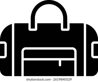 Duffel bag vector icon. Can be used for printing, mobile and web applications.
