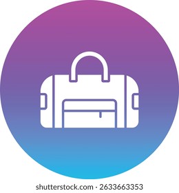 Icono de Vector de la bolsa de lona. Se puede utilizar para aplicaciones de impresión, móviles y de Web.