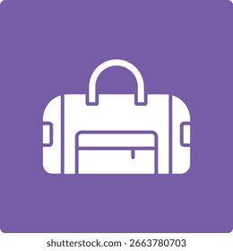 Icono de Vector de la bolsa de lona. Se puede utilizar para aplicaciones de impresión, móviles y de Web.