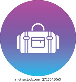 Vektor-Symbol für die Duffeltasche. Kann für Druck-, Mobil- und Web-Anwendungen verwendet werden.