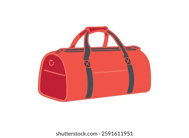 Duffel Bag vectors, Barrel bag vector sketches, ideal for travel and outdoor activities. A collection of duffel bag flat sketches, showcasing detailed fashion illustrations and technical templates.