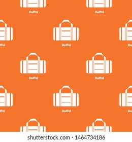Duffel pattern vector orange for any web design best
