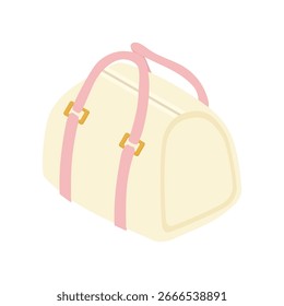 Bolsa de lona - Ilustración vectorial isométrica dibujada a mano.
