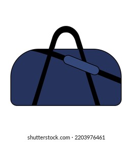 Duffle bag pictogram vector illustration.