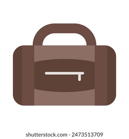 Bolso de lona Vector Diseño de icono plano