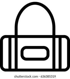 Duffle Bag Vector Icon 