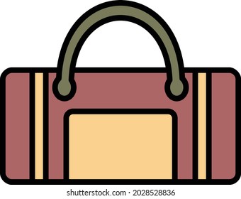 Dufftbeutel Vectorlinie ausgefülltes Symbol Design