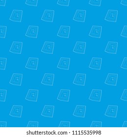Dug grave pattern vector seamless blue repeat for any use