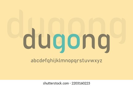 Dugong Alphabet Display Typeface Font