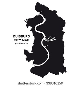 Duisburg city map vector