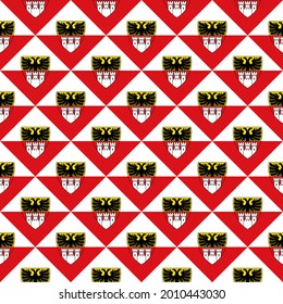 duisburg flag, seamless pattern. vector illustration
